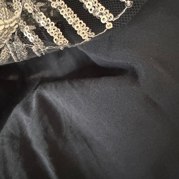 Anthropologie Maeve Silver Sequin Midi Skirt-12-NWT - Picture 8 of 9